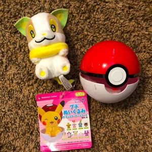 NEW! POKÉMON CENTER JAPAN EXCLUSIVE - YAMPER PLUSH WITH POKEBALL